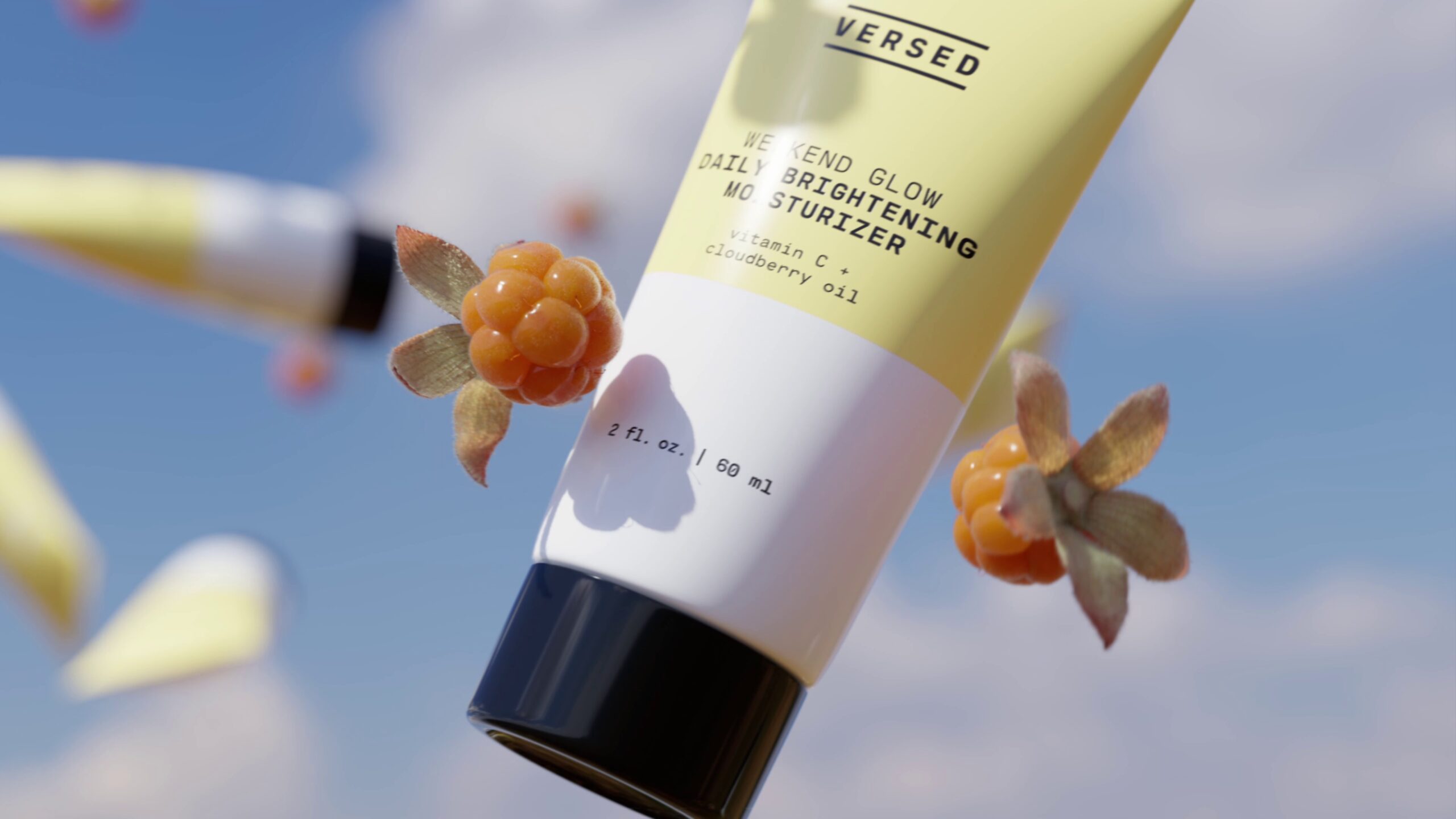 Versed Weekend Glow beauty product CGI by Bakar