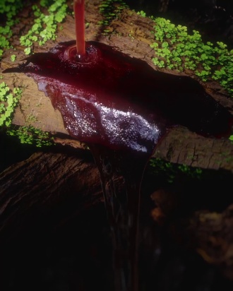 Fluid on bark RealFlow simulation with Houdini meshing by Bakar